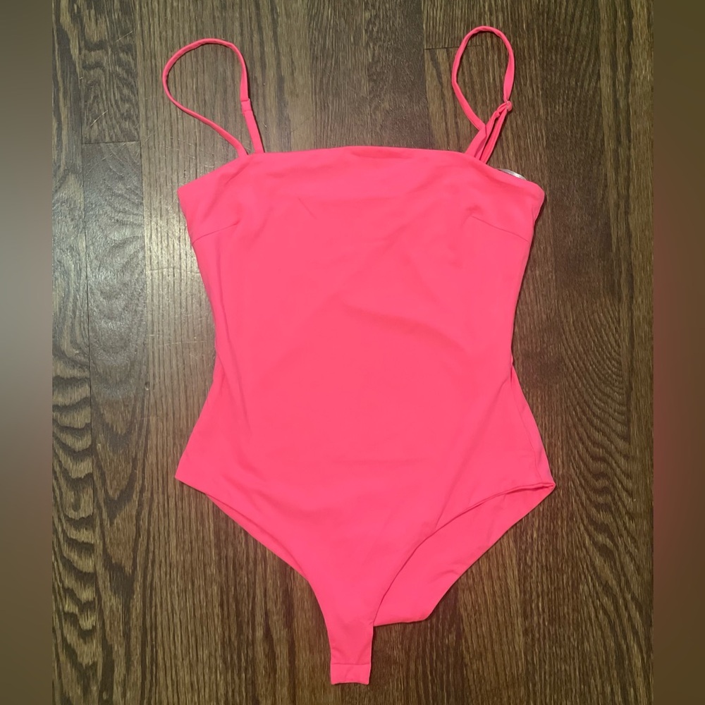 NEON PINK TANK BODYSUIT